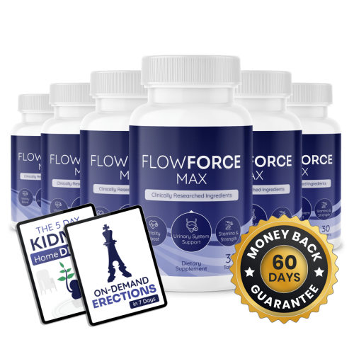 FlowForce Max - 6 Bottles + 2  Ebooks